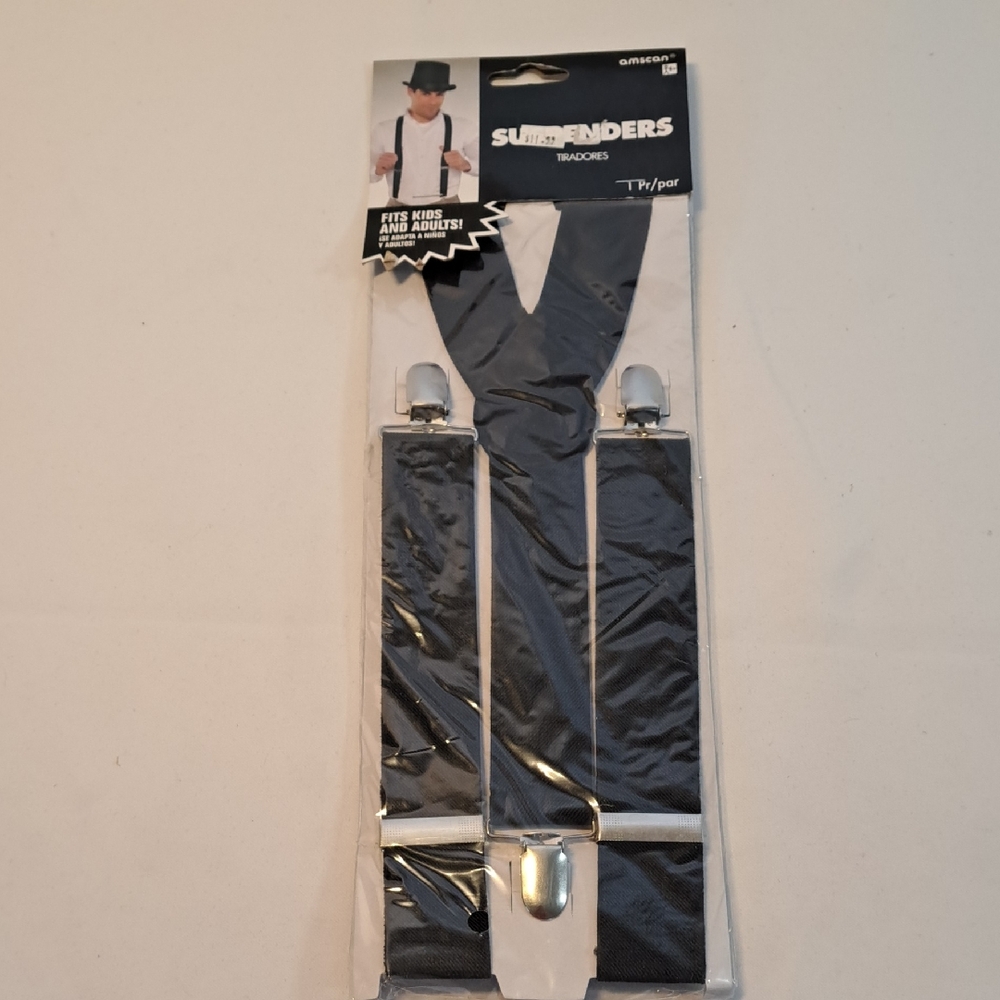 Amscan Black Suspenders for All Ages
